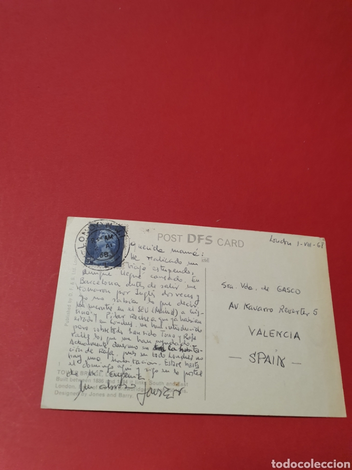 Postales: London.Circulada.1968. - Foto 2