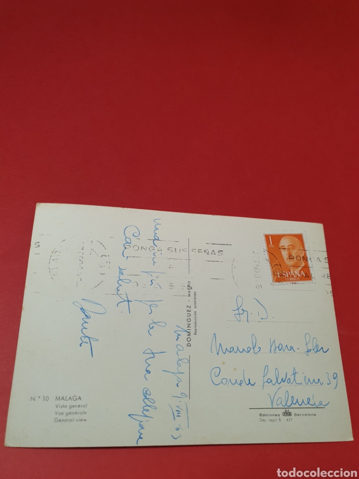 Postales: M&aacute;laga.Vista General.Circulada. - Foto 2