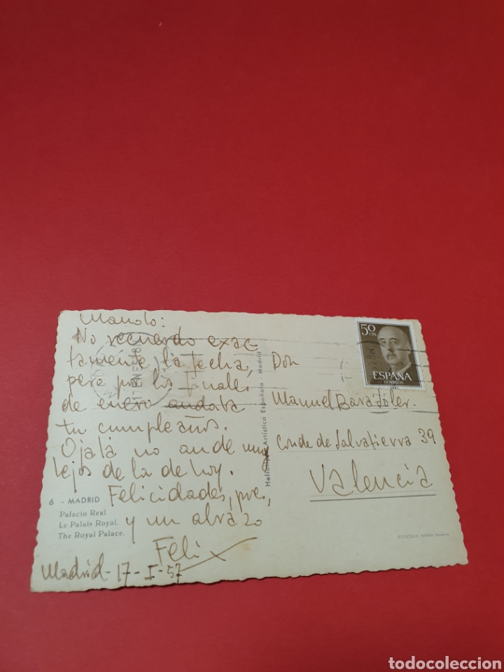 Postales: Madrid.Palacio Real.Circulada. - Foto 2