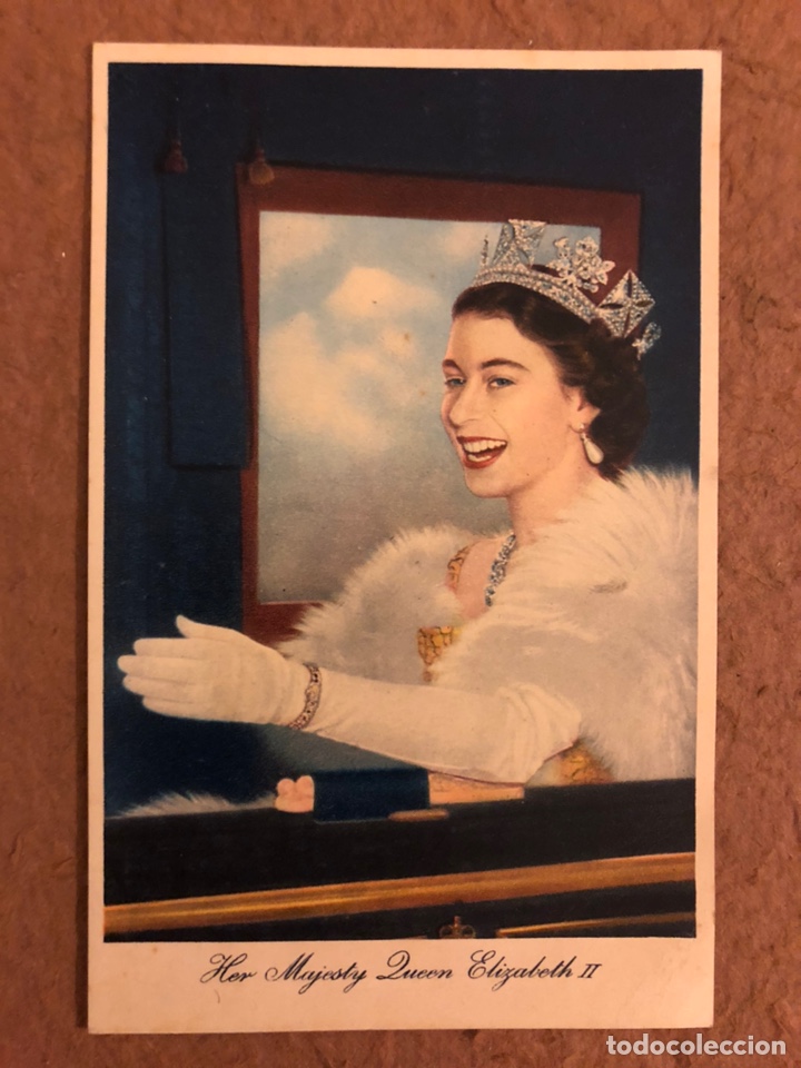 Postales: HER MAJESTY QUEEN ELIZABETH II. POSTAL CIRCULADA EN 1957. TUCK&rsquo;S POST CARD.