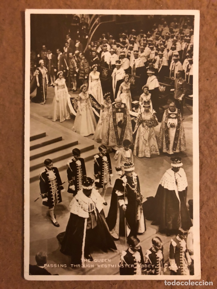 Postales: THE QUEEN ELIZABETH CORONATION. ANTIGUA POSTAL CIRCULADA.