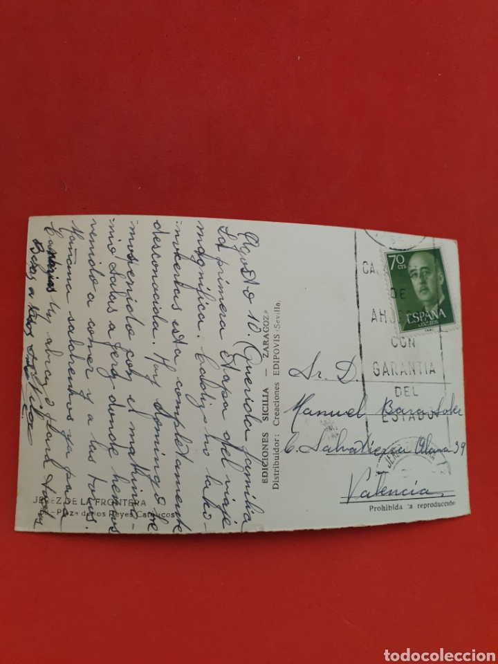 Postales: Zaragoza. Ediciones Sicilia. Circulada. - Foto 2