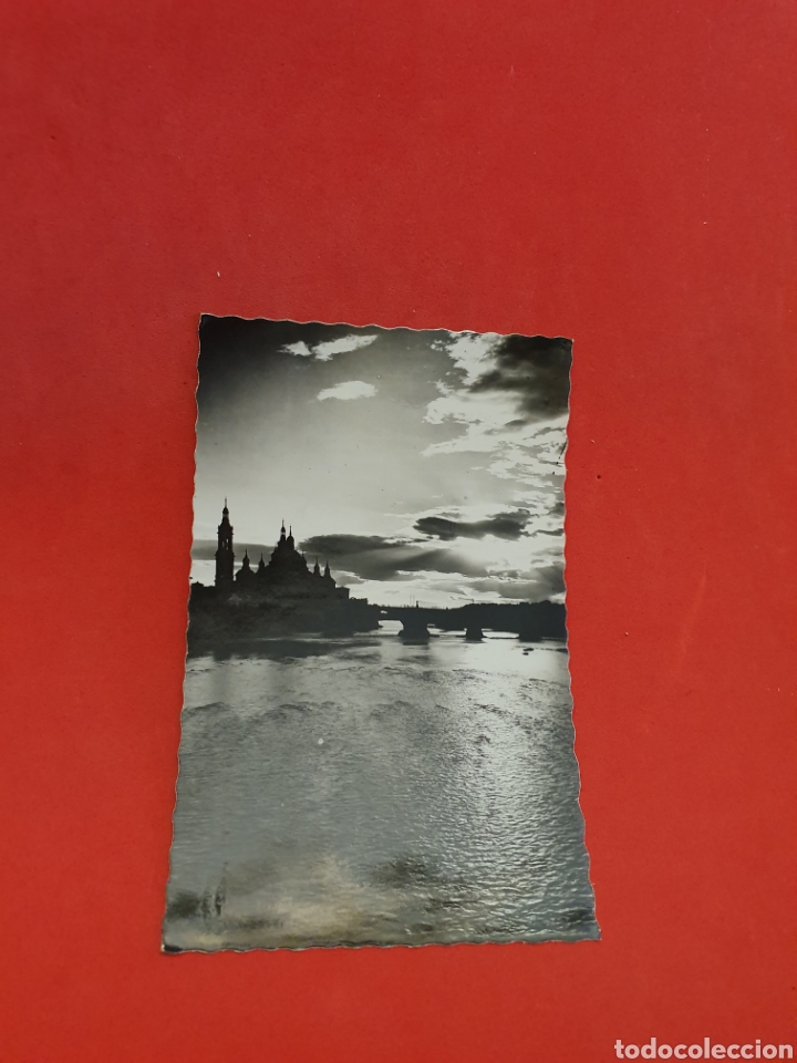 Postales: Zaragoza. Puesta de Sol.Circulada.1959. - Foto 1