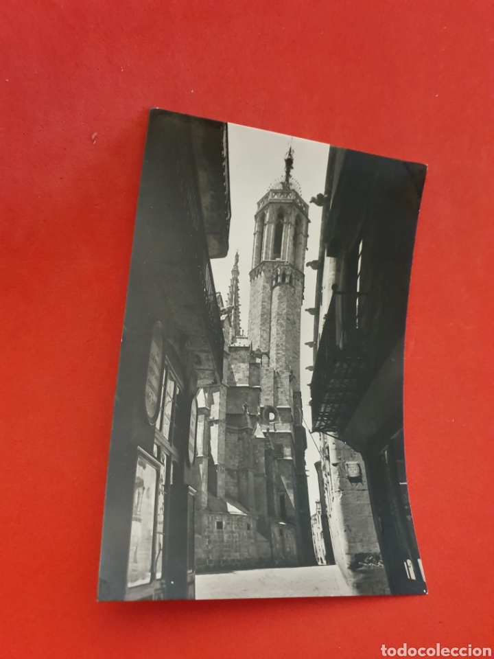 Postales: Barcelona.Torre del Reloj de la Catedral.Circulada. - Foto 1