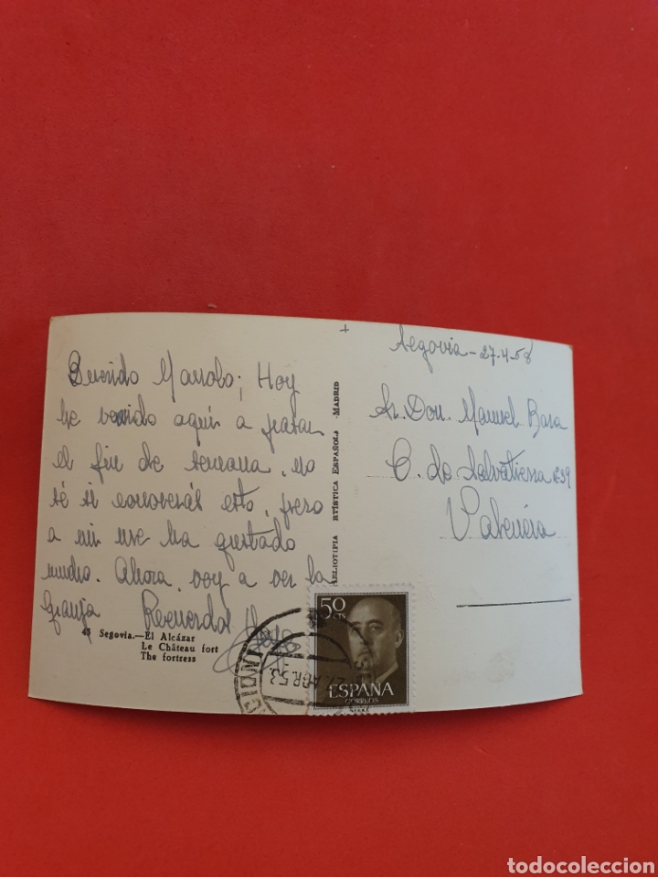 Postales: Segovia.El Alcazar.Circulada. - Foto 2