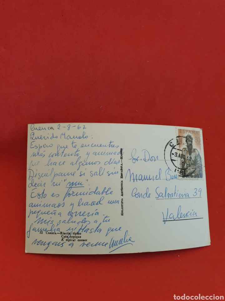 Postales: Cuenca.Riacon tipico.Circulada. - Foto 2