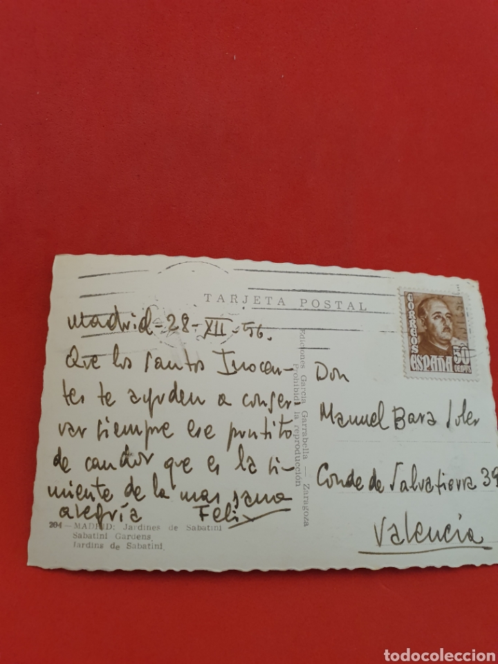 Postales: Madrid.Jardines de Sabatini.Circulada. - Foto 2