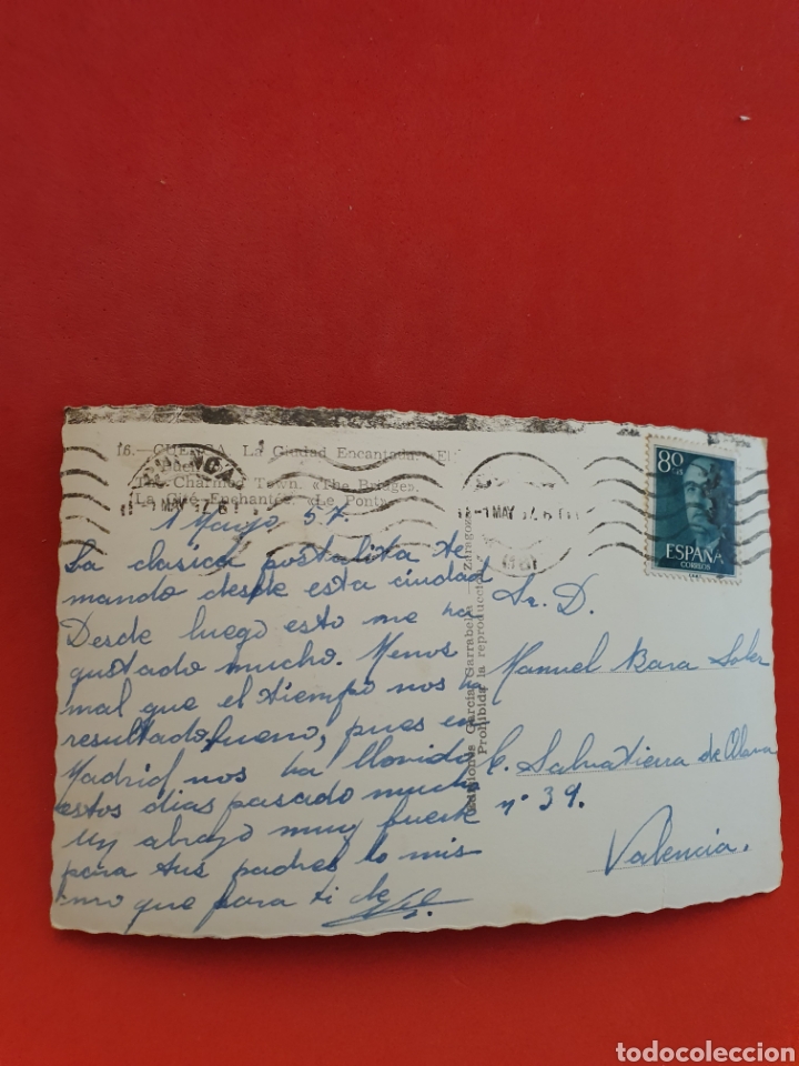 Postales: Cuenca.Ciudad Emcantada.Circulada. - Foto 2