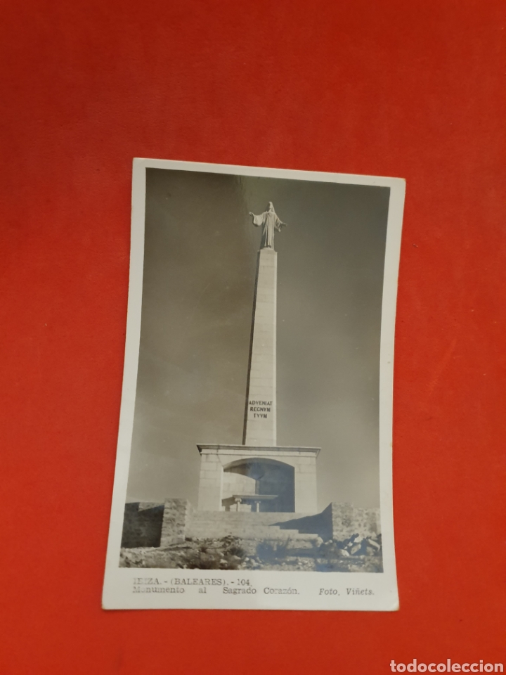 Postales: Ibiza.Monumento al Sagrado Coraz&oacute;n.Circulada. - Foto 1