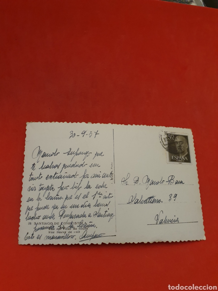 Postales: Santiago de Compostela.Circulada.1957. - Foto 2