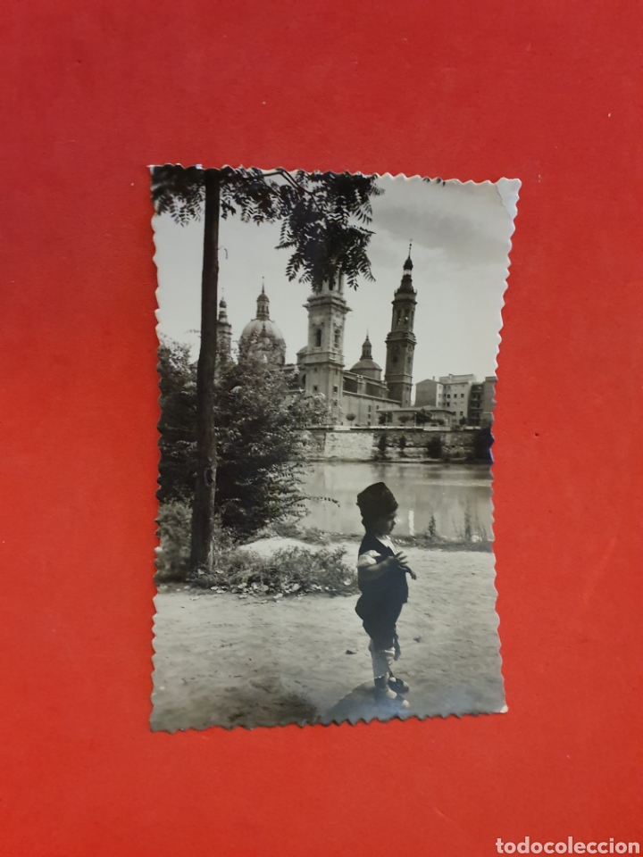 Postales: Zaragoza.Traje regional a las orillas del Ebo.Circulada. - Foto 1