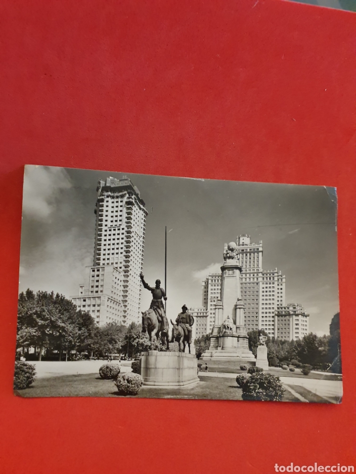 Postales: Madrid.Plaza de Espa&ntilde;a.Circulada.1960. - Foto 1