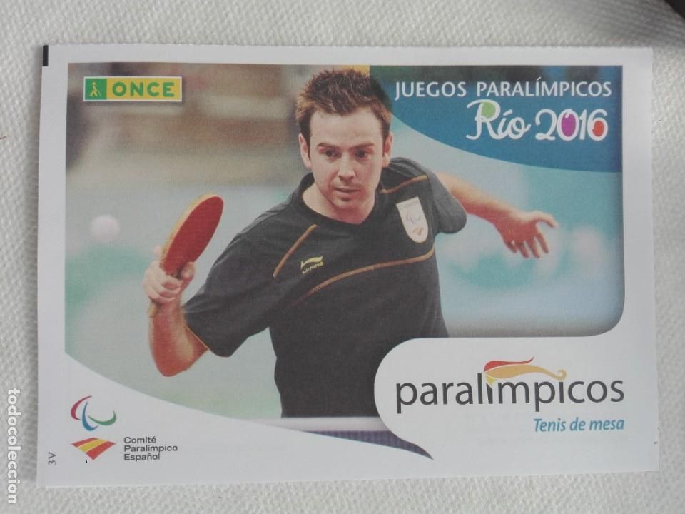 Postkarten: 738 TARJETA POSTAL NUEVA (PAPEL) 2016 - ONCE 2908/040916 - CIEGOS - DEPORTES PARALIMPICOS TENIS MESA