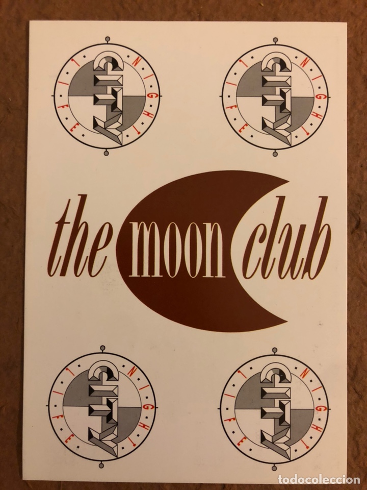 Cartes Postales: THE MOON CLUB & CITY CLUB. POSTAL INVITACI&Oacute;N SIN CIRCULAR DE LOS A&Ntilde;OS 80.