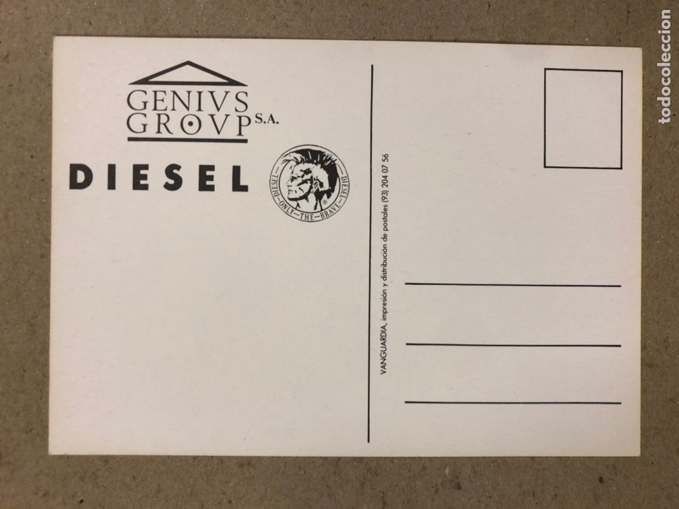 Postales: DIESEL JEANS. POSTAL SIN CIRCULAR PUBLICITARIA. - Foto 2