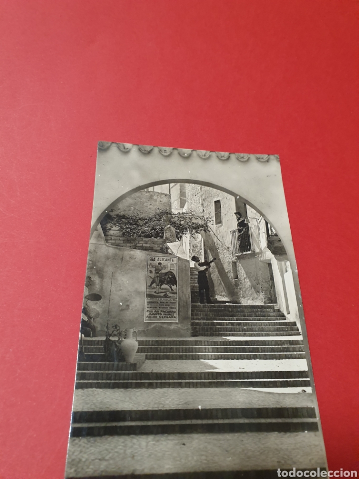 Postales: Benidorm.Calle de Gato.Circulada.1958. - Foto 1