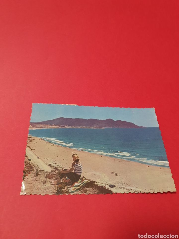 Postales: Benidorm.Playa de Poniente.Circulada1960. - Foto 1