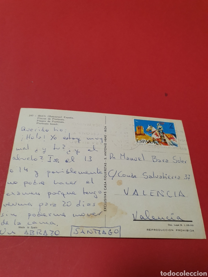 Postales: Ibiza.Playa de Portinatx.Circulada. - Foto 2