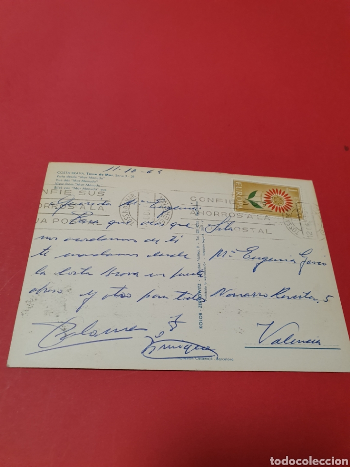 Postales: Costa Brava.Tossa de Mar.Circulada1964. - Foto 2