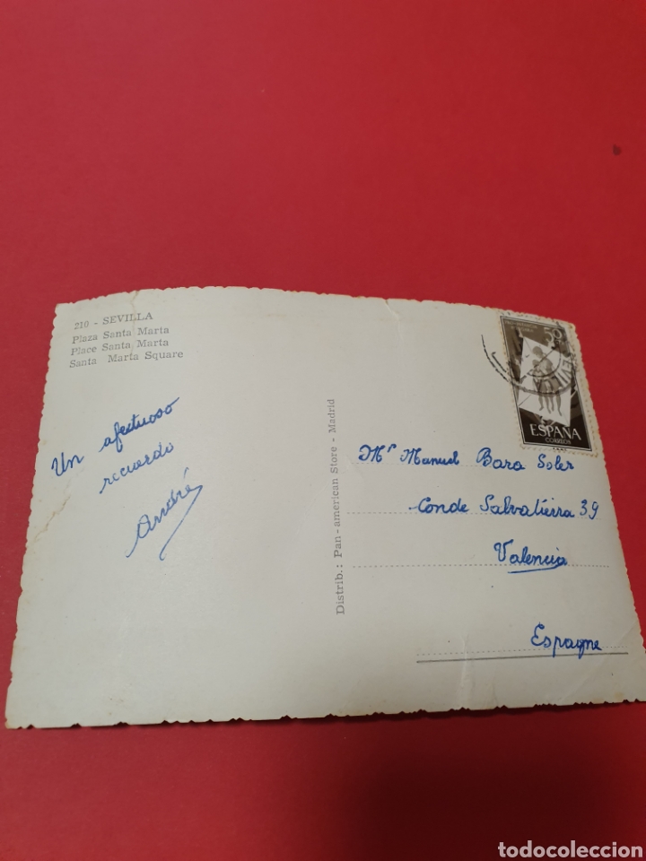 Postales: Sevilla.Plaza de Santa Marta.Circulada. - Foto 2