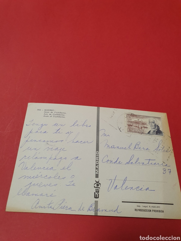 Postales: Madrid.Arco de Cuchilleros.Circulada. - Foto 2