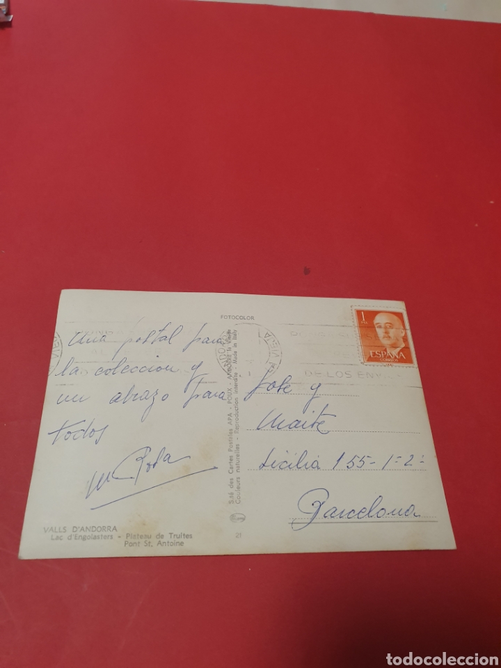 Postales: Valls de Andorra.Circulada. - Foto 2