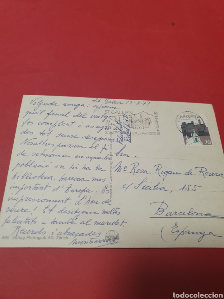 Postales: Z&uacute;rich.Circulada.1977. - Foto 2