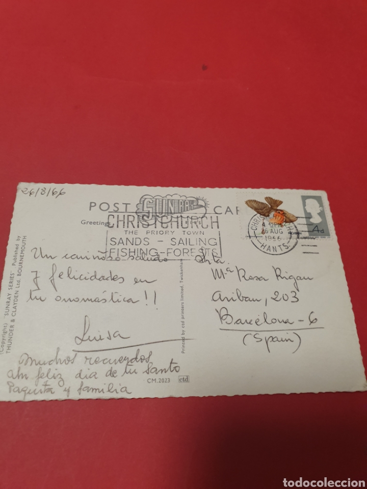 Postales: Bournemouth.Circulada.1966. - Foto 2