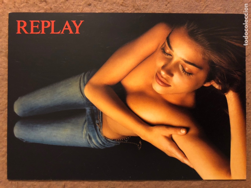 Cartoline: REPLAY. POSTAL SIN CIRCULAR PUBLICITARIA MARCA ROPA, COLECCI&Oacute;N 2002-2003.
