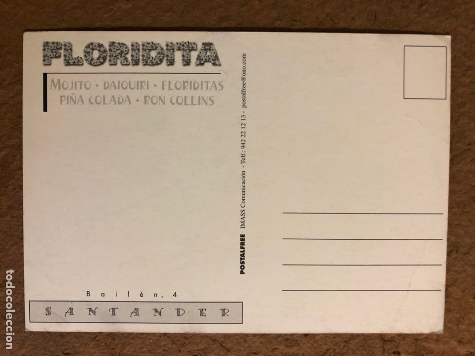 Postales: FLORIDITA (SANTANDER). POSTAL SIN CIRCULAR PUBLICITARIA. - Foto 2