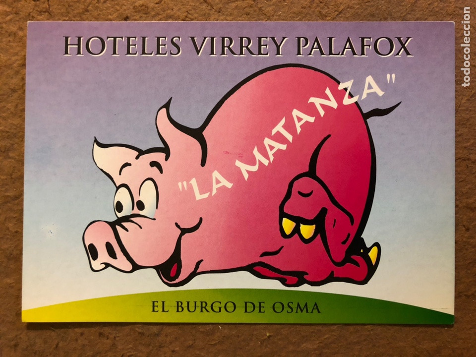 Postales: HOTELES VIRREY PALAFOX (EL BURGO DE OSMA). POSTAL SIN CIRCULAR PUBLICITARIA JORNADAS GASTRON&Oacute;MICAS