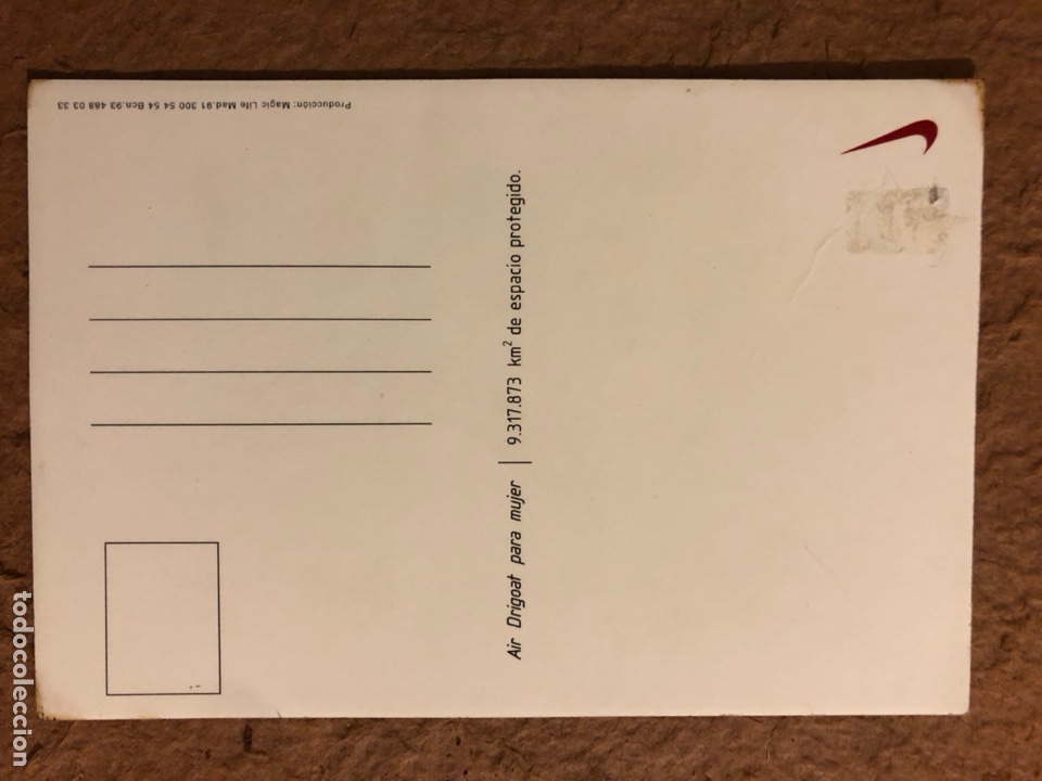 Postales: NIKE AIR DRIGOAT PARA MUJER. CURIOSA POSTAL SIN CIRCULAR. - Foto 3