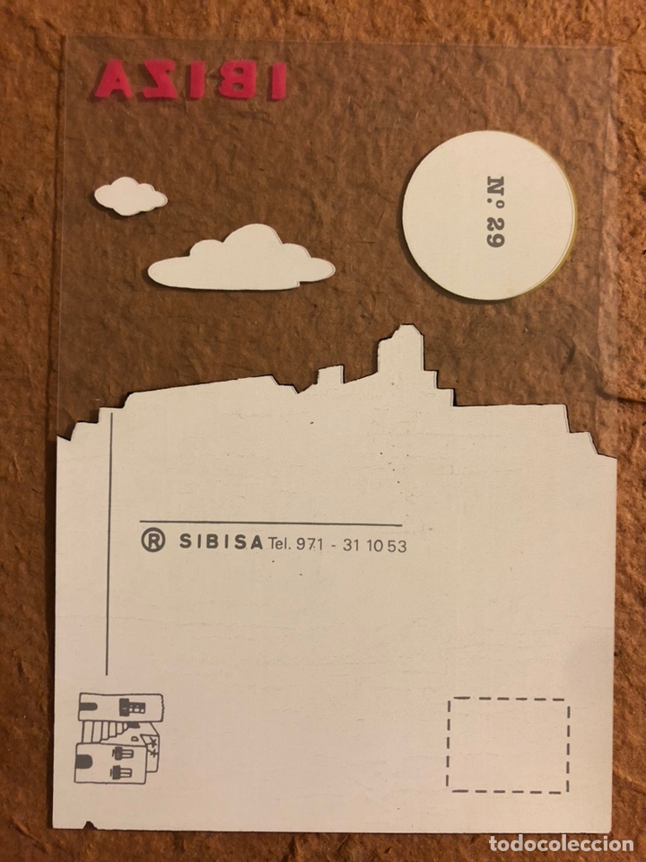 Postales: IBIZA. CURIOSA POSTAL PL&Aacute;STICA SIN CIRCULAR. SIBISA N&deg; 29. - Foto 2