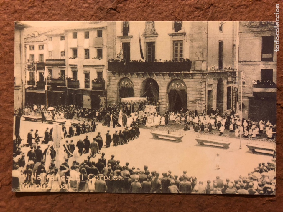 Cartes Postales: VILLAFRANCA EL CORPUS (GUIP&Uacute;ZCOA). POSTAL COLECCI&Oacute;N SELLOS BBK - EL MUNDO DEL PA&Iacute;S VASCO