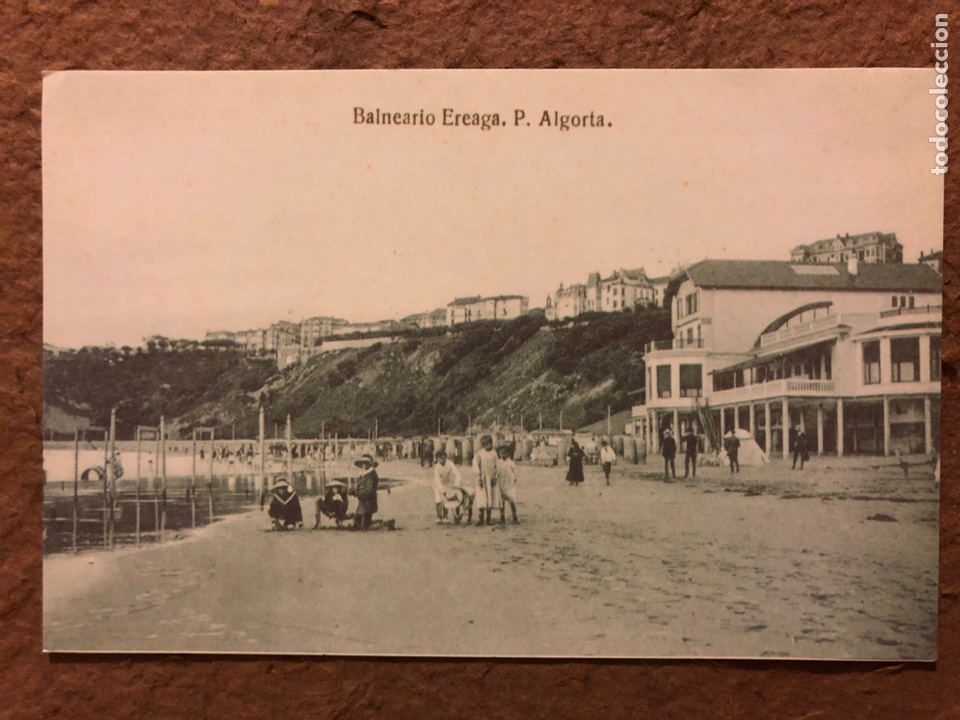 Cartes Postales: BALNEARIO EREAGA, P. ALGORTA. POSTAL COLECCI&Oacute;N SELLOS BBK - EL MUNDO DEL PA&Iacute;S VASCO
