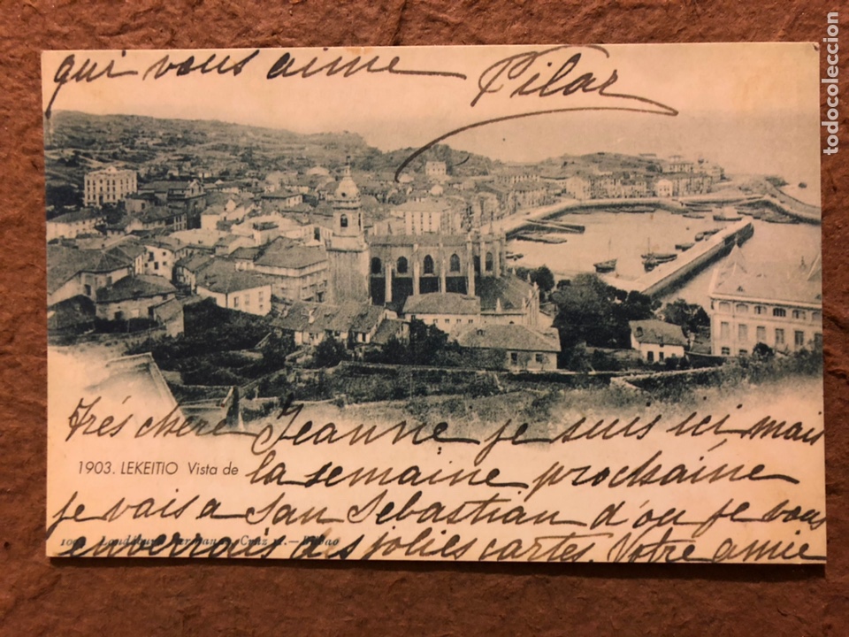 Postkarten: 1903. LEKEITIO. POSTAL COLECCI&Oacute;N SELLOS BBK - EL MUNDO DEL PA&Iacute;S VASCO - VIA DIGITAL.