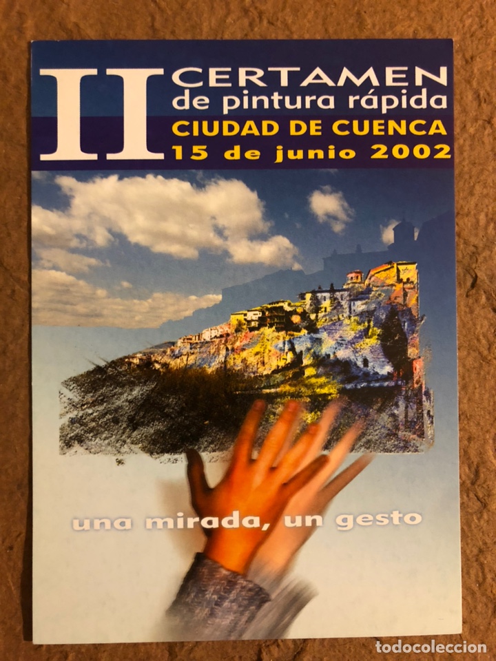 Postkarten: II CERTAMEN DE PINTURA R&Aacute;PIDA CIUDAD DE CUENCA (2002). POSTAL SIN CIRCULAR PROMOCIONAL.