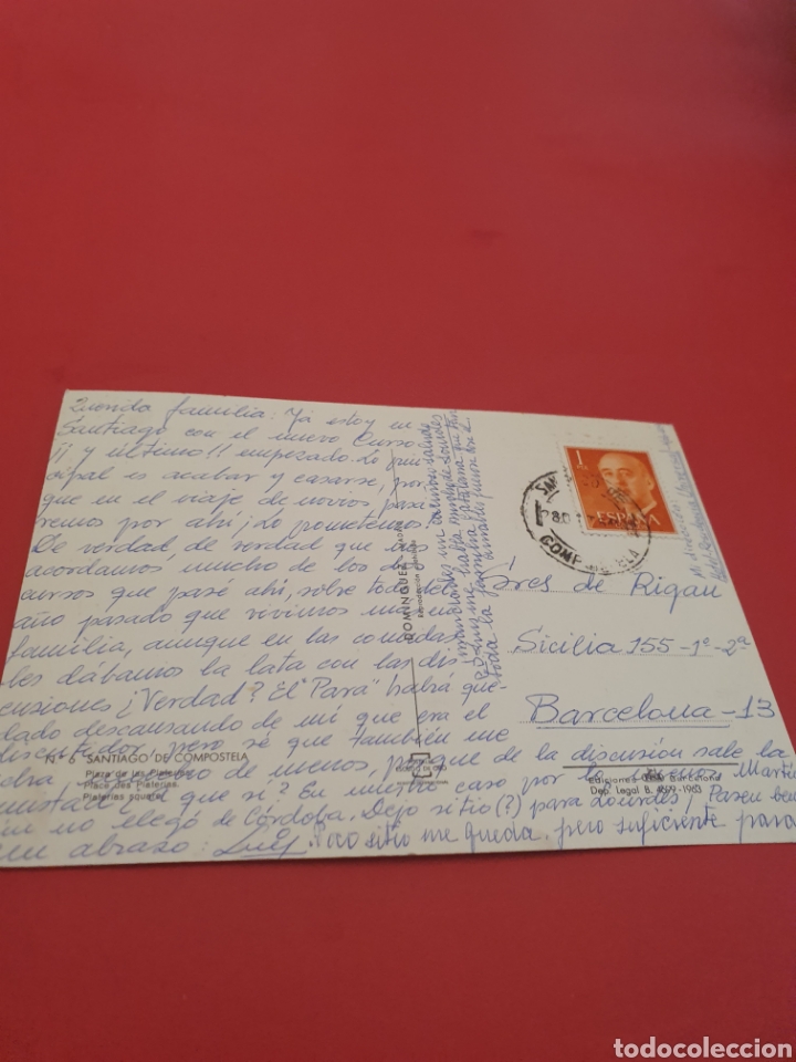 Postales: Santiago de Compostela.Circulada. - Foto 2