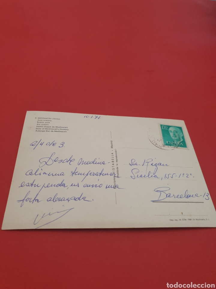 Postales: Medinaceli.Arco Romano.1971.Circulada. - Foto 2