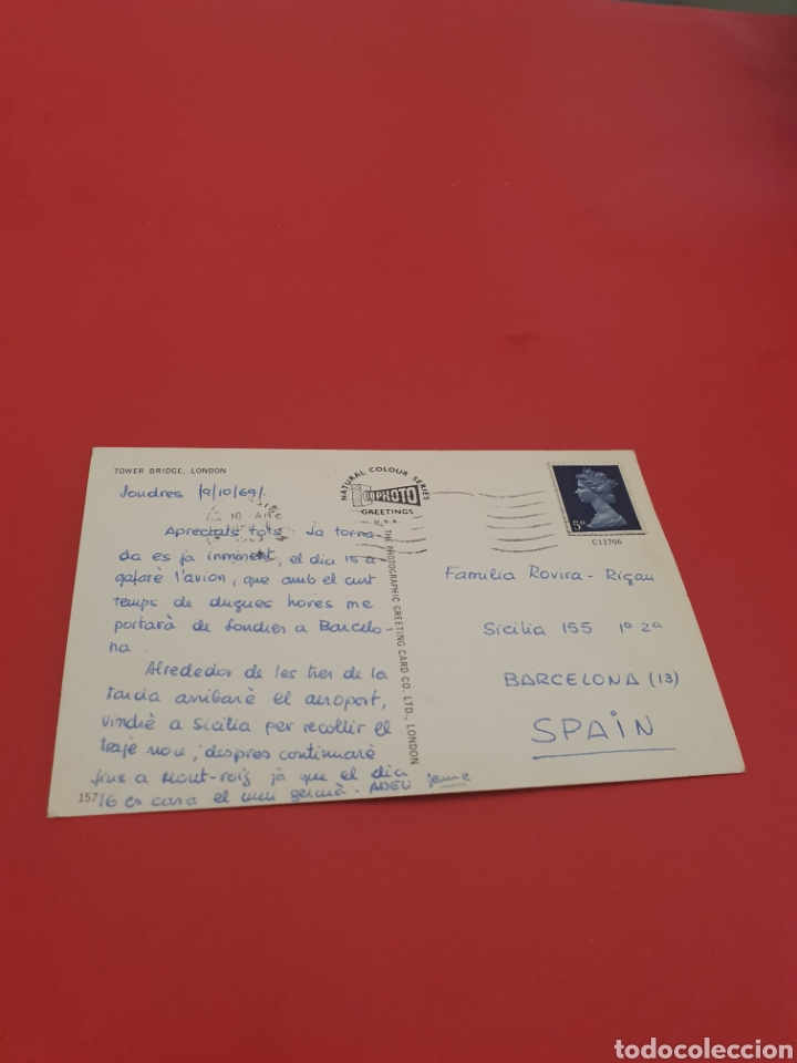 Postales: Londres.Circulada.1969. - Foto 2