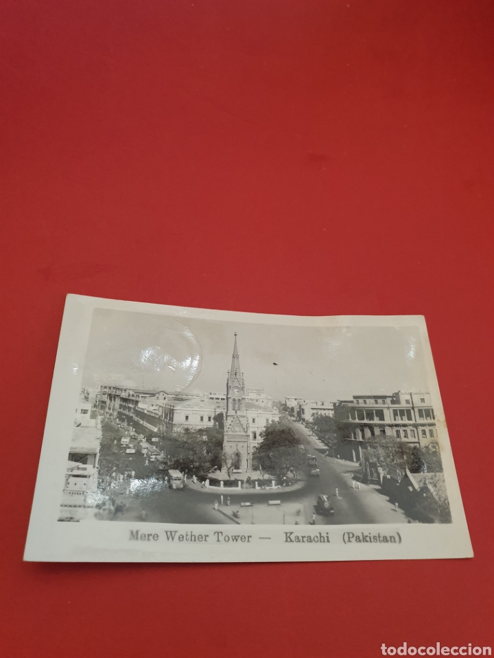 Postales: Mere Wether Tower.Karachi.Pakistan.Circulada.1957. - Foto 1