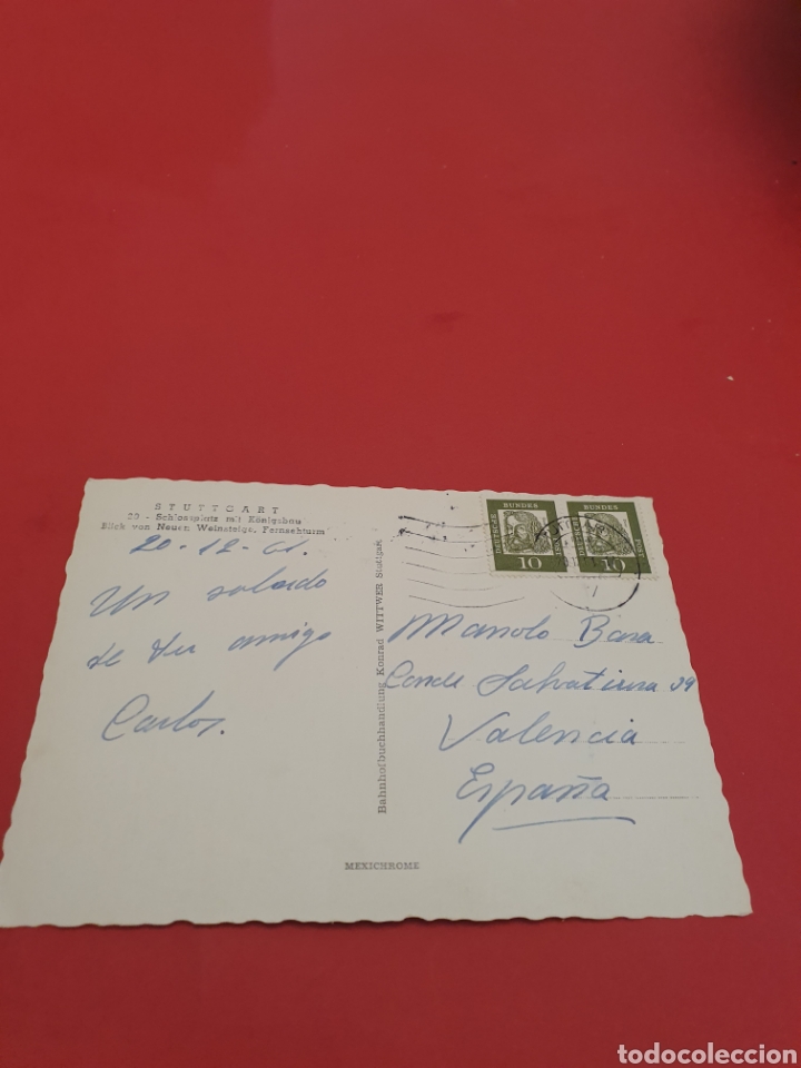Postales: Stuttgart. 1961.Circulada. - Foto 2