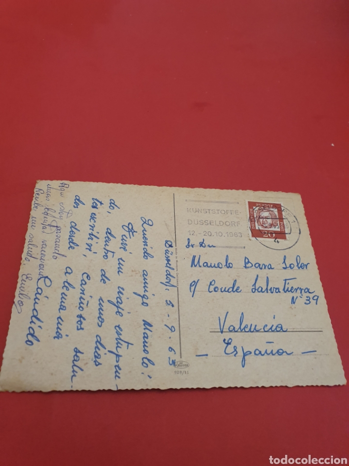 Postales: D&uuml;sseldorf.Circulada.1963. - Foto 2