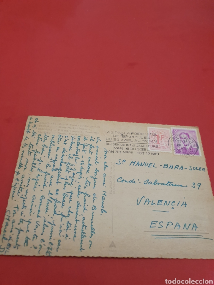Postales: Bruselas.Gran Plaza.Circulada. - Foto 2