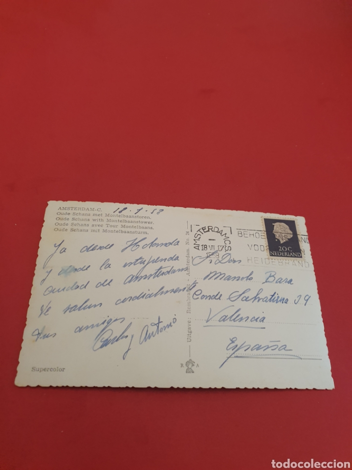 Postales: Amsterdam. 1958.Circulada. - Foto 2