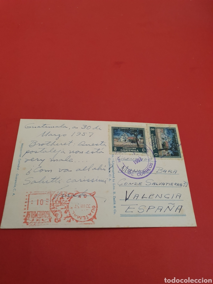 Postales: Guatemala.Circulada.1957. - Foto 2