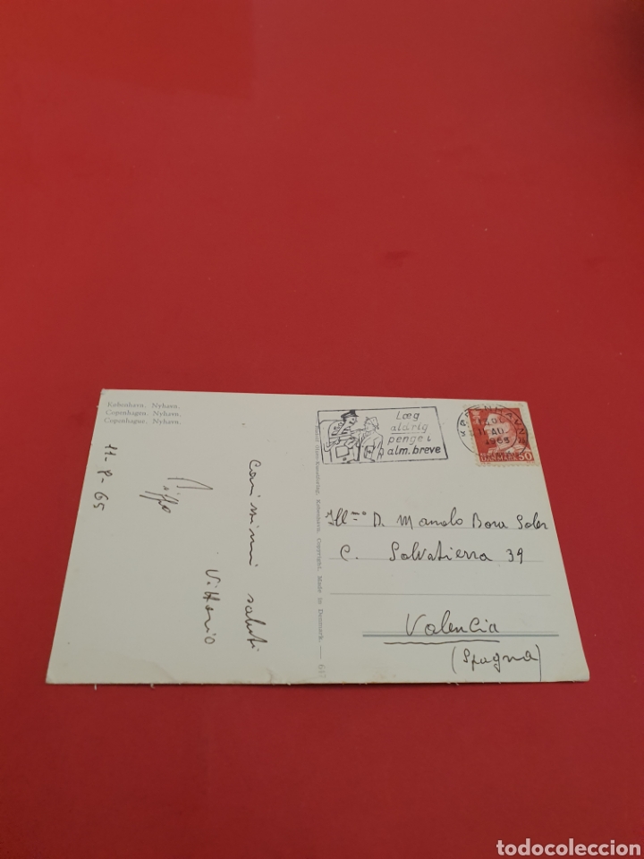 Postales: Copenhague.Nyhavn.Circulada.1965. - Foto 2