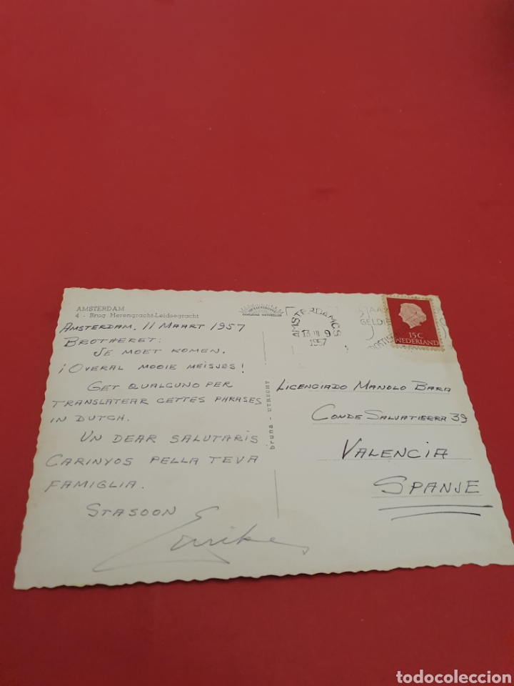 Postales: Amsterdam.Circulada.1957. - Foto 2