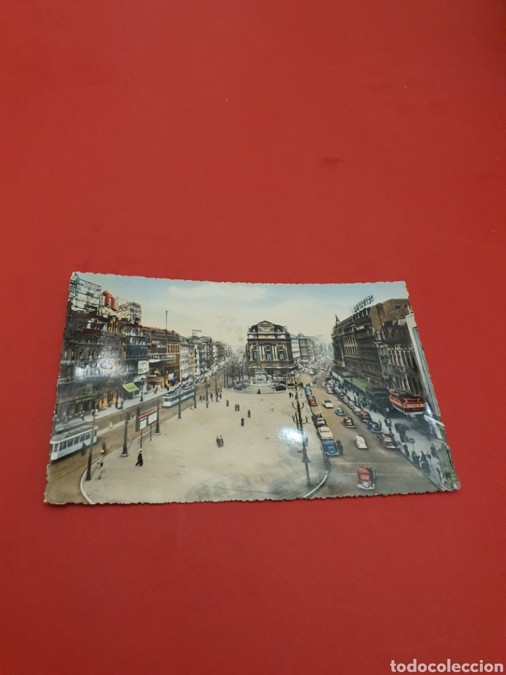 Postales: Bruselas.La Plaza de Brouchare.Circulada. - Foto 1