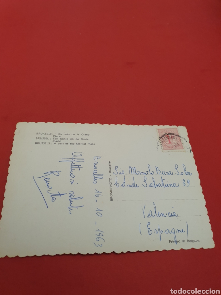 Postales: Bruselas.Un Cor de la Grand.Circulada.1963. - Foto 2